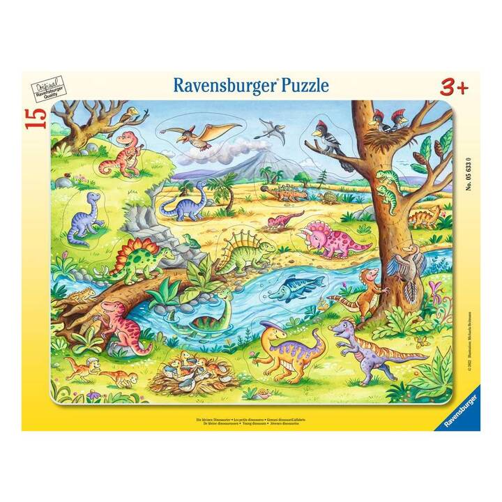 RAVENSBURGER Dinosaurier Tiere Puzzle (15 Stück)