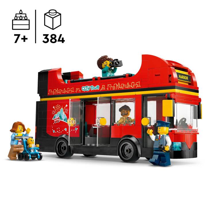 LEGO City Autobus turistico rosso a due piani (60407)