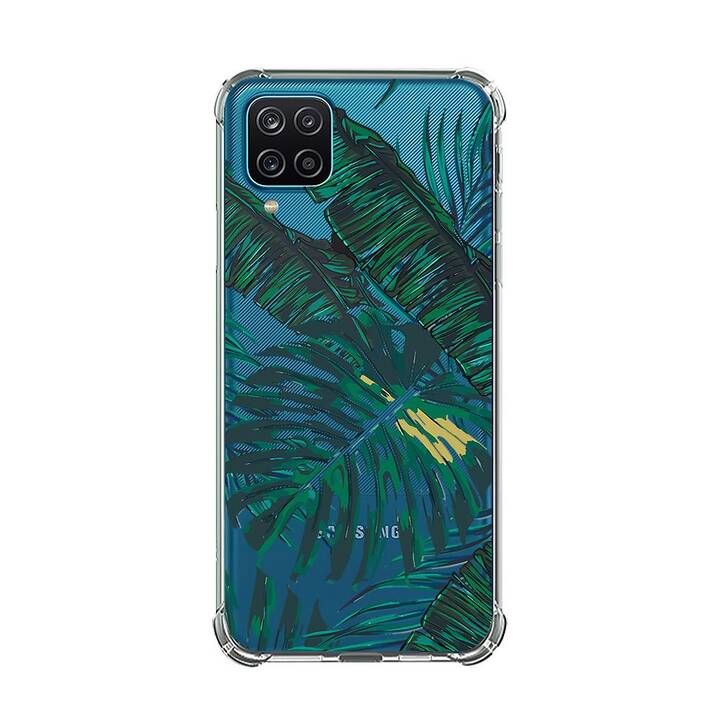 EG Backcover (Galaxy A22 4G, Blätter, Transparent)