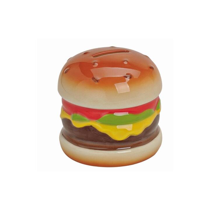 ROOST Salvadanaio Hamburger (Marrone, Multicolore)