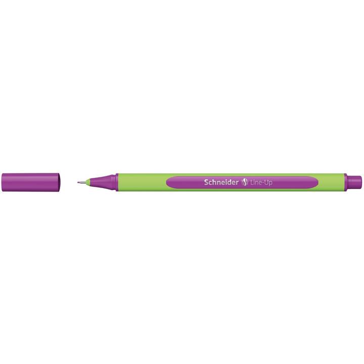 SCHNEIDER Line-Up Penna a fibra (Viola, 10 pezzo)