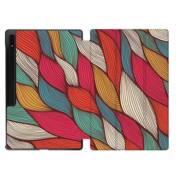 EG Housse (11", Galaxy Tab S9, Abstrait, Orange)