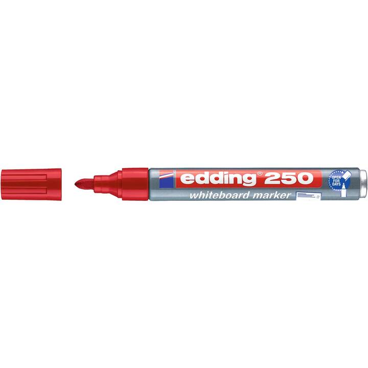 EDDING Marqueur permanent (Rouge, 1 pièce)