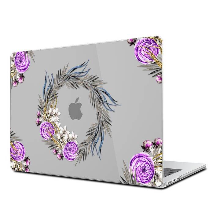 EG Hardcase (Macbook Air 15" M2 2023, Blumen, Lila)