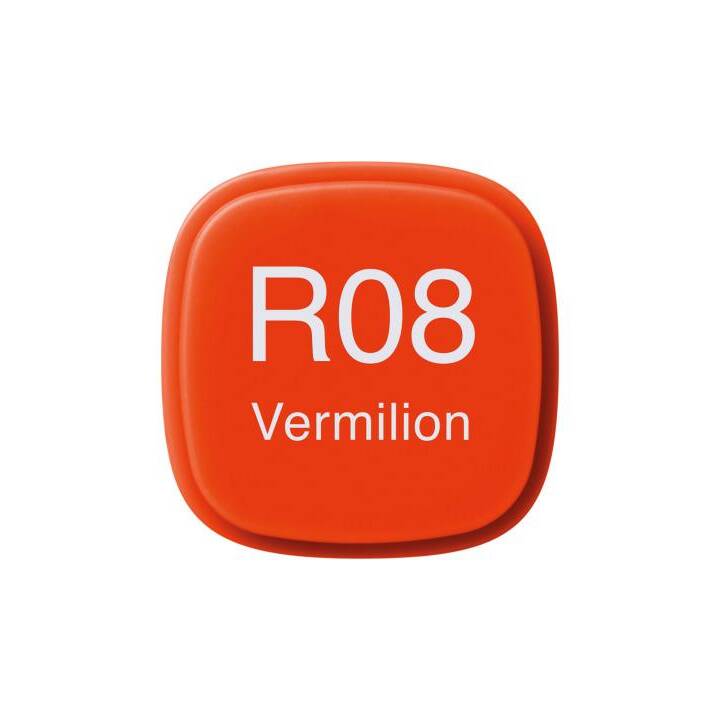 COPIC Marcatori di grafico Classic R08 Vermilion (Rosso vermiglio, 1 pezzo)