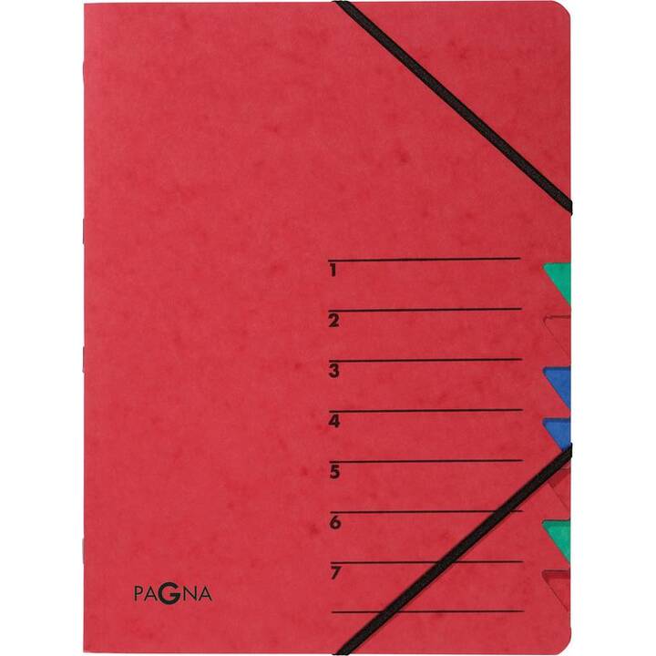 PAGNA Dossier à élastique (Rouge, A4, 1 pièce)