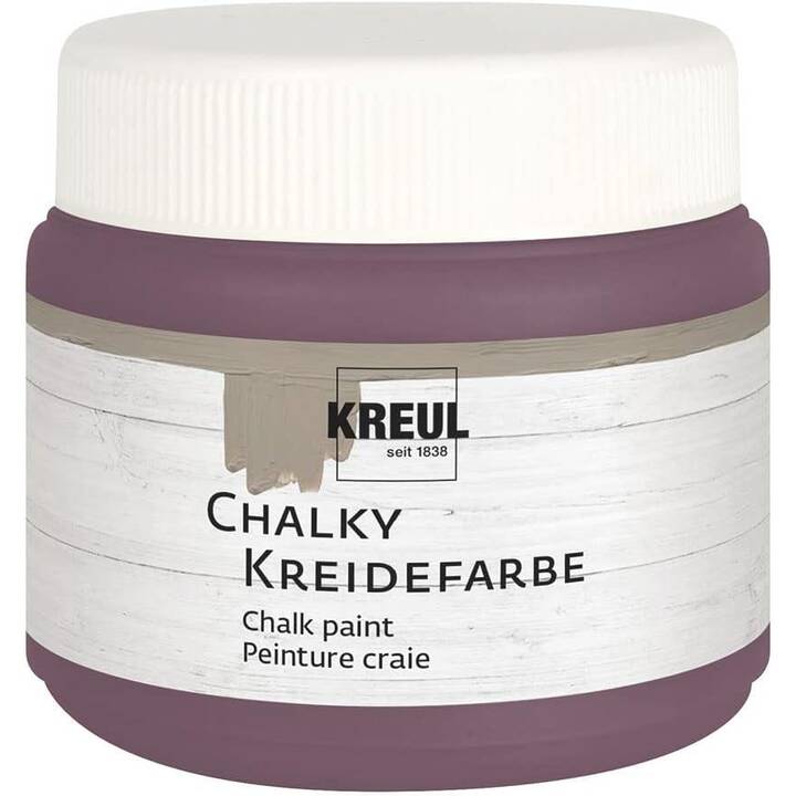 C. KREUL Kreidefarbe Chalky Pure Purple (150 ml, Silber, Violett, Weiss)