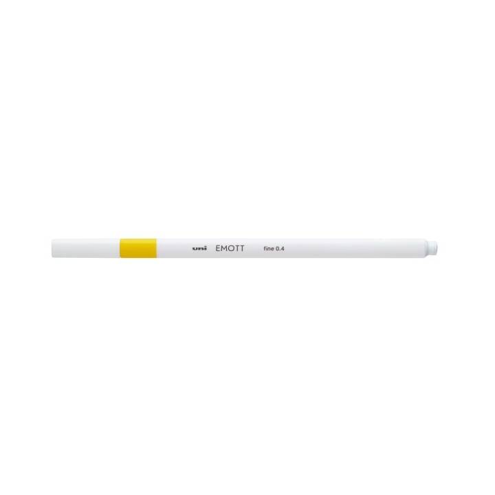 UNI-BALL Emott Penna a fibra (Giallo, 1 pezzo)