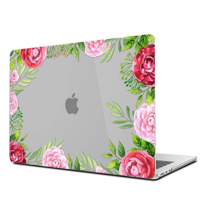 EG Coque rigide (MacBook Air 13" M3 2024, Fleurs, Rose)