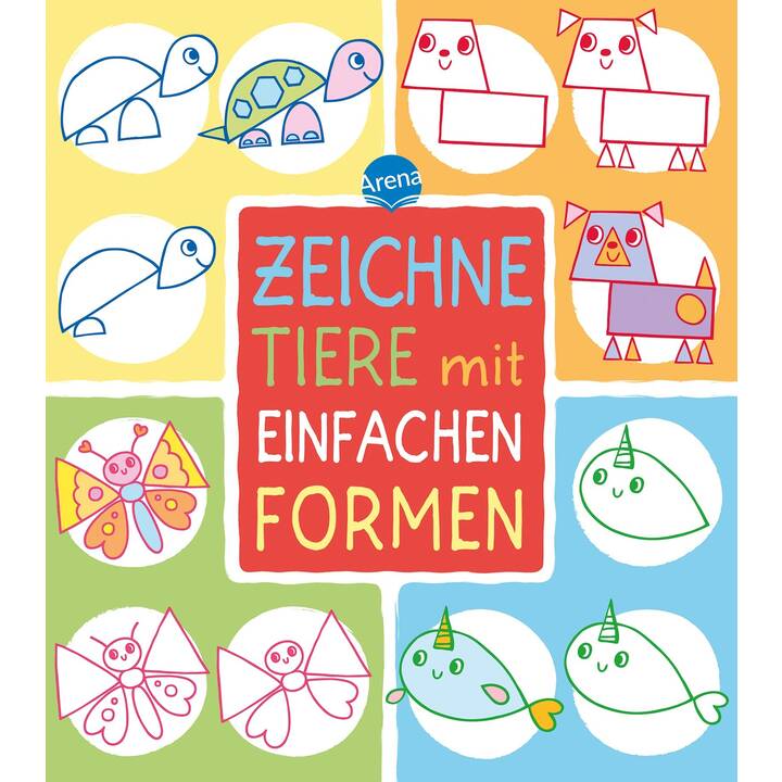 Zeichne Tiere mit einfachen Formen