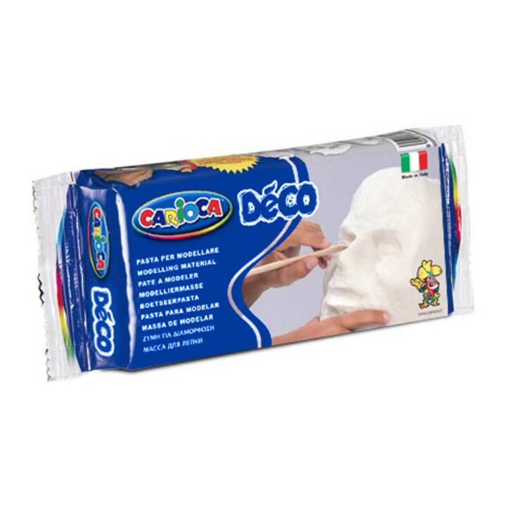 CARIOCA Pâte à modeler Déco (500 g, Blanc)