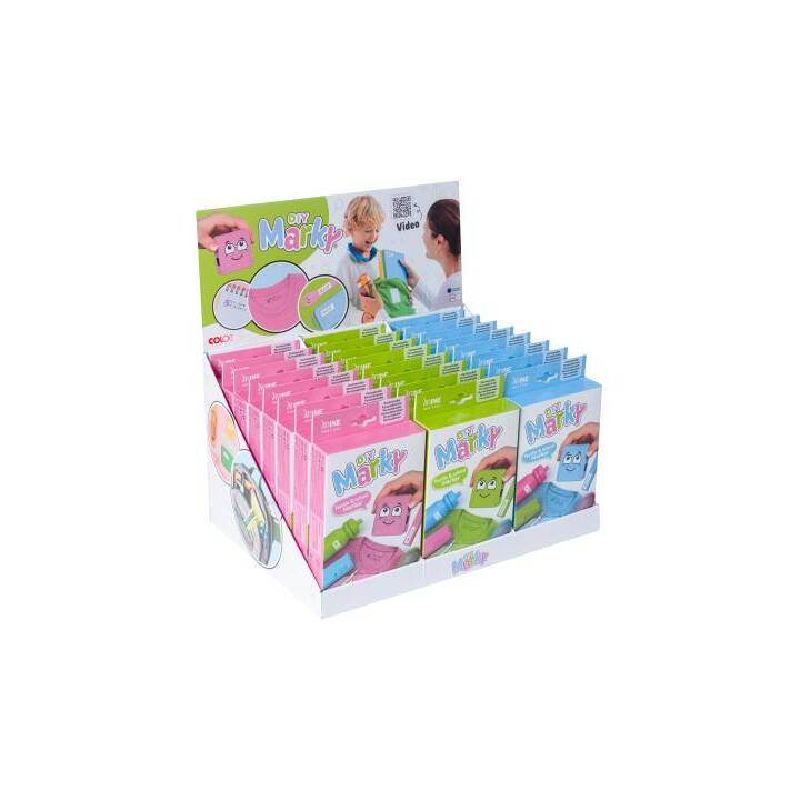 COLOP Tampon spécial Marky (Vert, Bleu, Pink, 8 pièce)