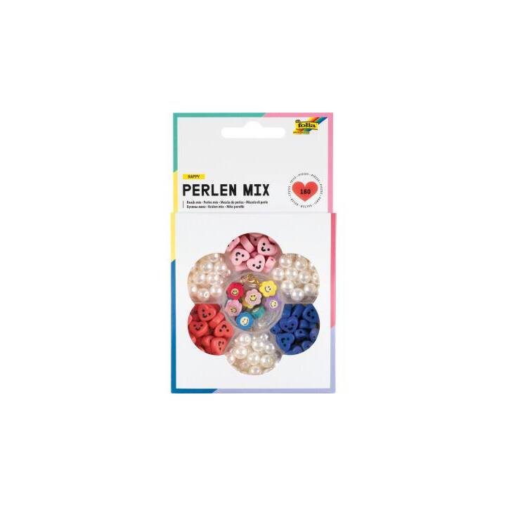 FOLIA Happy Perle (120 g, Plastique, Multicolore)