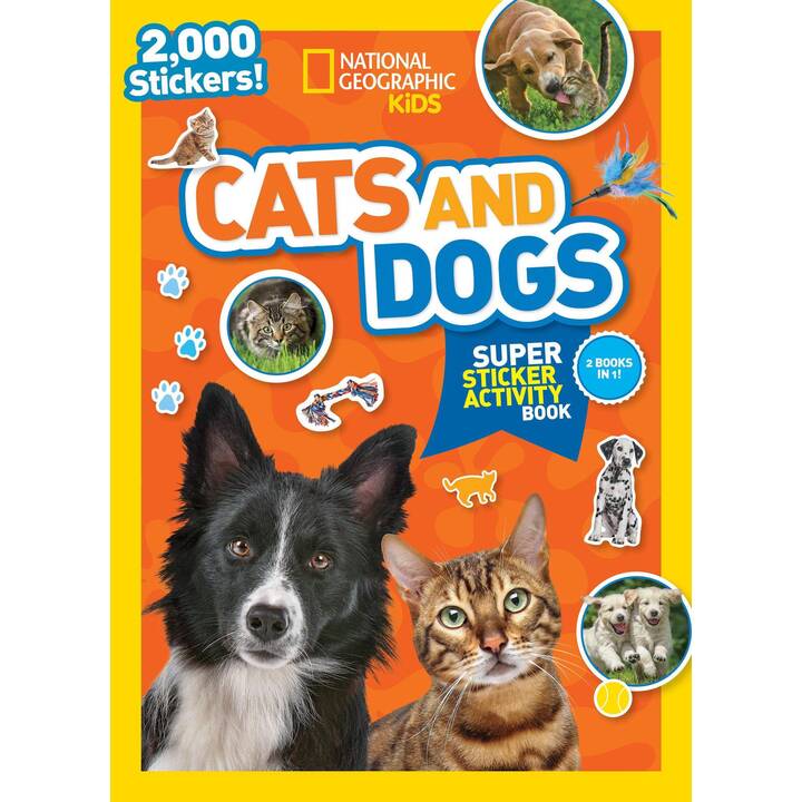 National Geographic Kids Cats and Dogs Super Sticker Activity Book