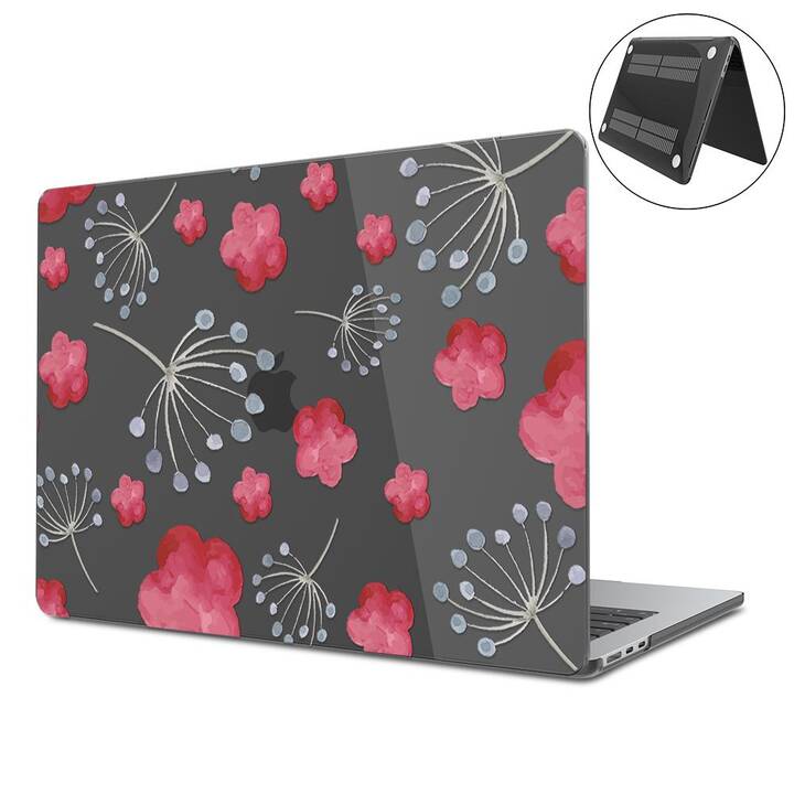 EG Hardcase (Macbook Air 15" M3 2024, Blumen, Transparent)