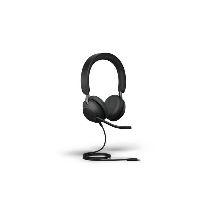 JABRA Office Headset Evolve2 40 SE (On-Ear, Kabel, Schwarz)