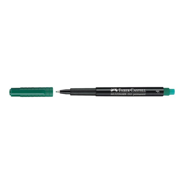 FABER-CASTELL Pennarello indelebile OHP (Verde, 1 pezzo)