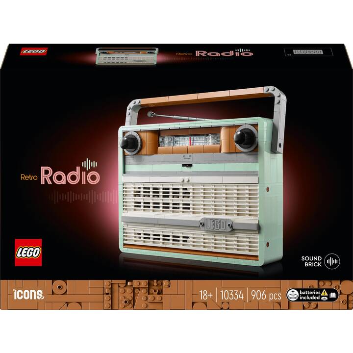 LEGO Icons Retro-Kofferradio (10334, seltenes Set)