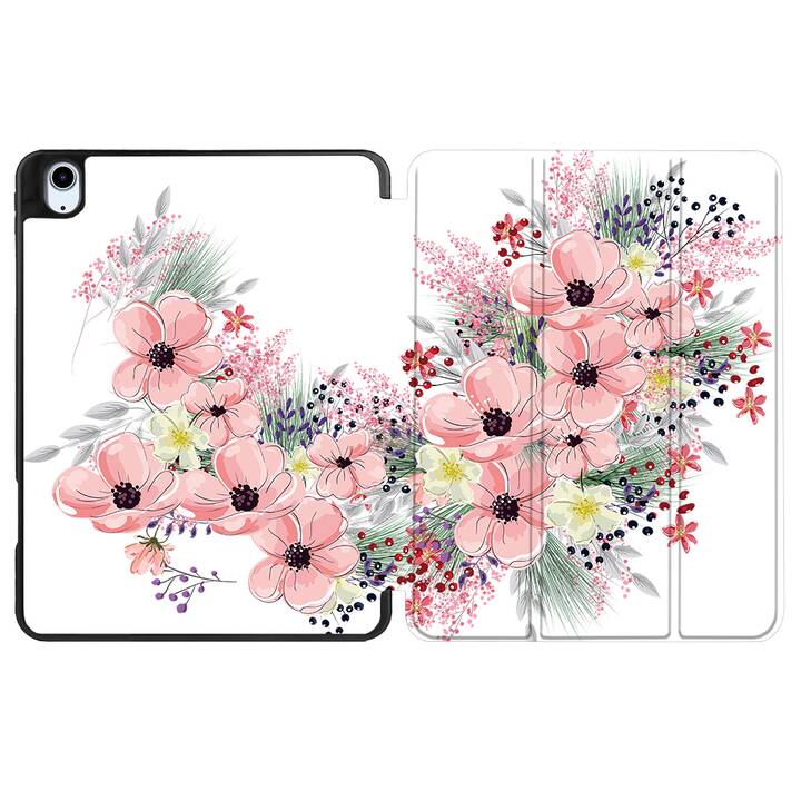 EG custodia per iPad Air 10.9" (2022) 5a generazione - rosa - fiori