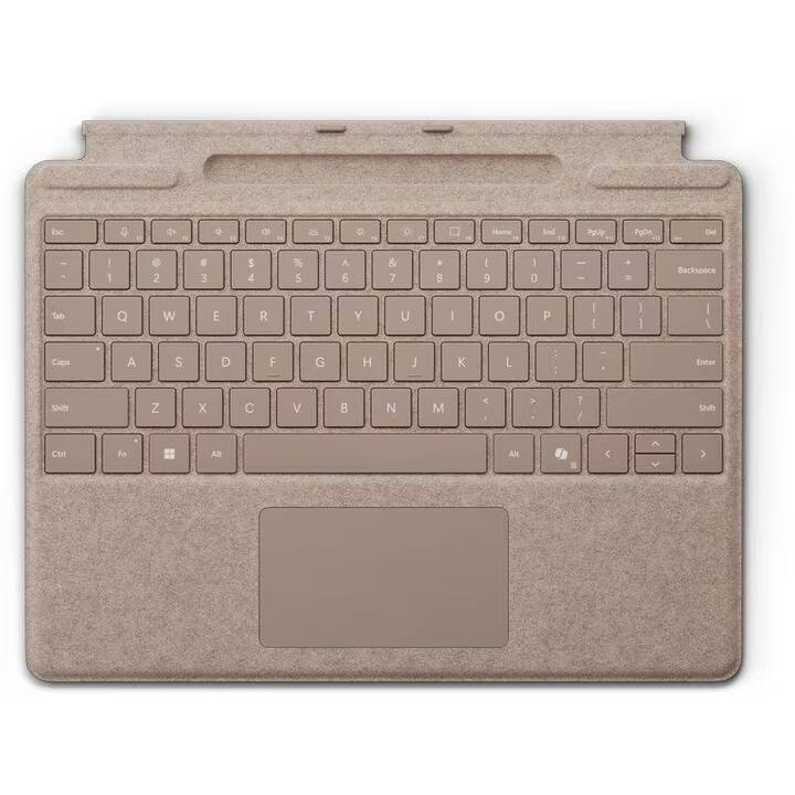 MICROSOFT Surface Pro Type Cover (13", Surface Pro 11, Surface Pro 9, Surface Pro 10, Surface Pro 8, Gris beige)