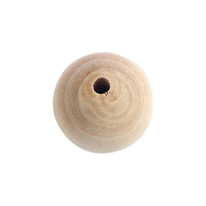 RICO DESIGN Perlen (50 Stück, Holz, Natur)