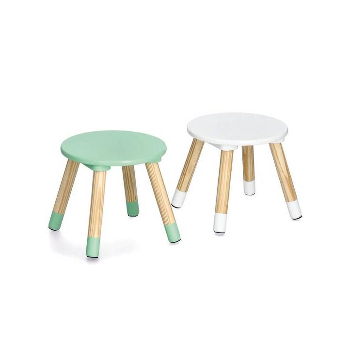 ZELLER PRESENT Set di tavoli e sedie per bambini (Giallo, Marrone, Natura, Turchese, Bianco, Multicolore)