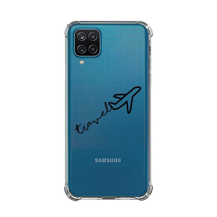 EG Backcover (Galaxy A12, Viaggiare, Transparente)