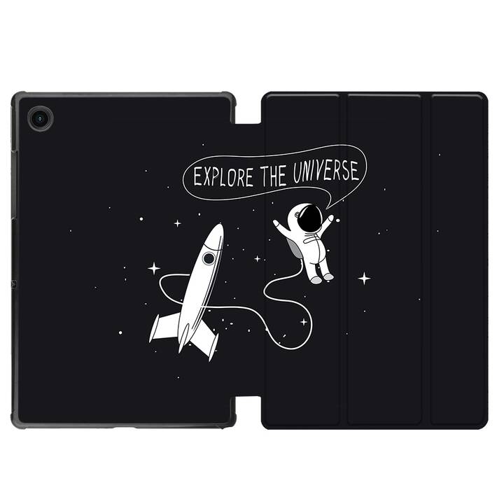 EG coque pour Samsung Galaxy Tab A8 10.5" (2021) - astronaute - noir