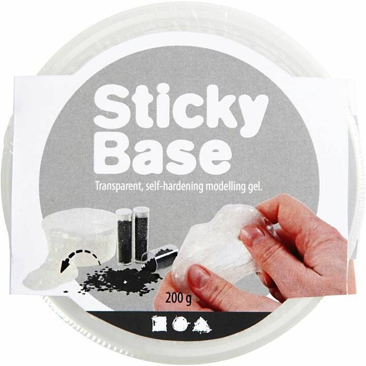 CREATIV COMPANY Pâte à modeler Sticky Base (200 g, Blanc)