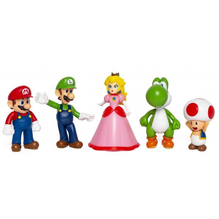 NINTENDO Super Mario Set: Mario, Luigi, Peach, Yoshi & Toad