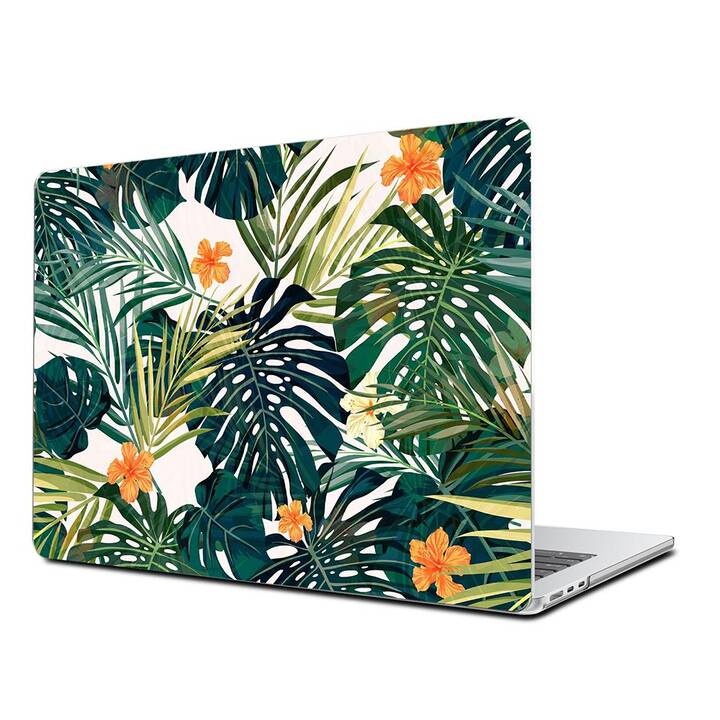 EG Coque rigide (Macbook Air 15" M2 2023, Fleurs, Vert)