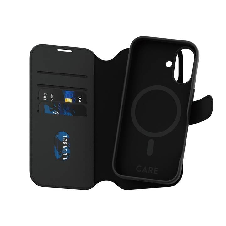 CARE Flipcover Feature Tango 2-in-1 (iPhone 16, Schwarz)