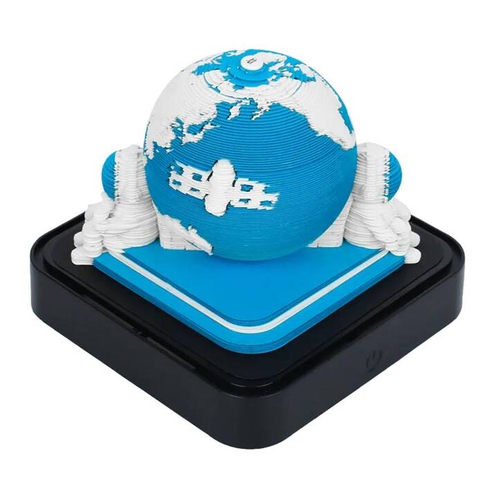 EG 3D-Notizblock – blau – Erde