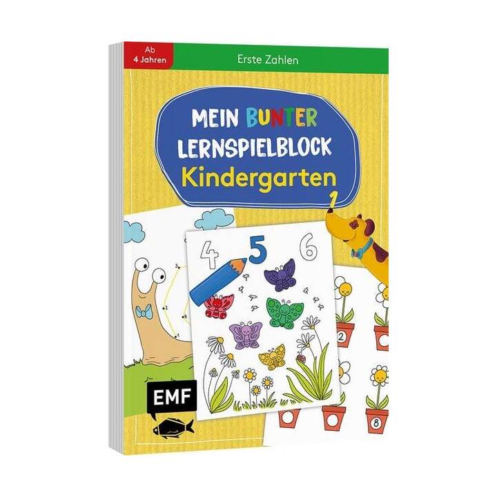 Mein bunter Lernspielblock - Kindergarten: Erste Zahlen