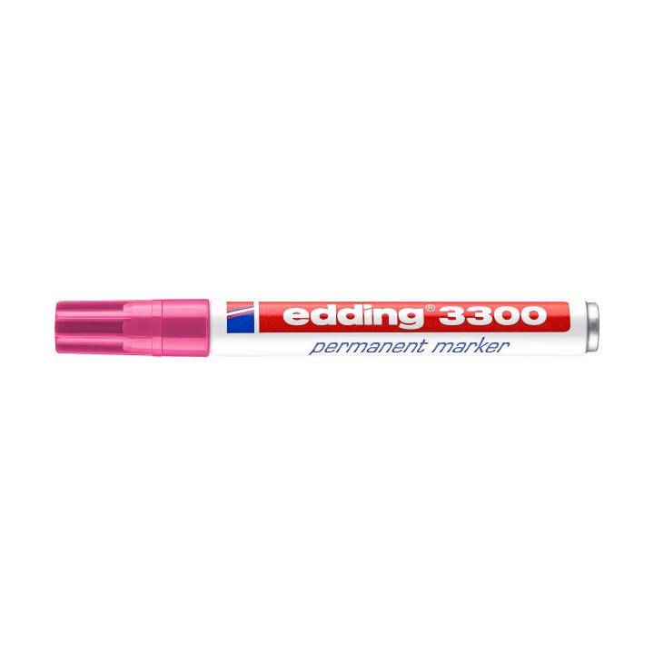 EDDING Permanent Marker 3300 (Pink, 1 Stück)