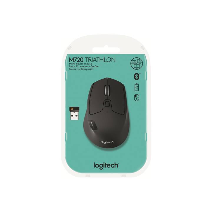 LOGITECH M720 Triathlon Maus (Kabellos, Office)