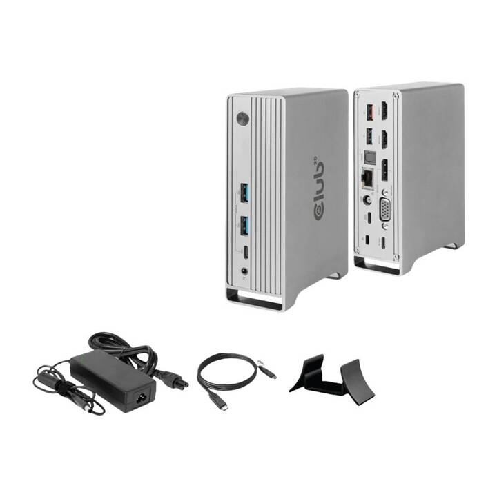 CLUB 3D Stations D'accueil (2 X HDMI, Port écran, VGA, USB De Type C ...