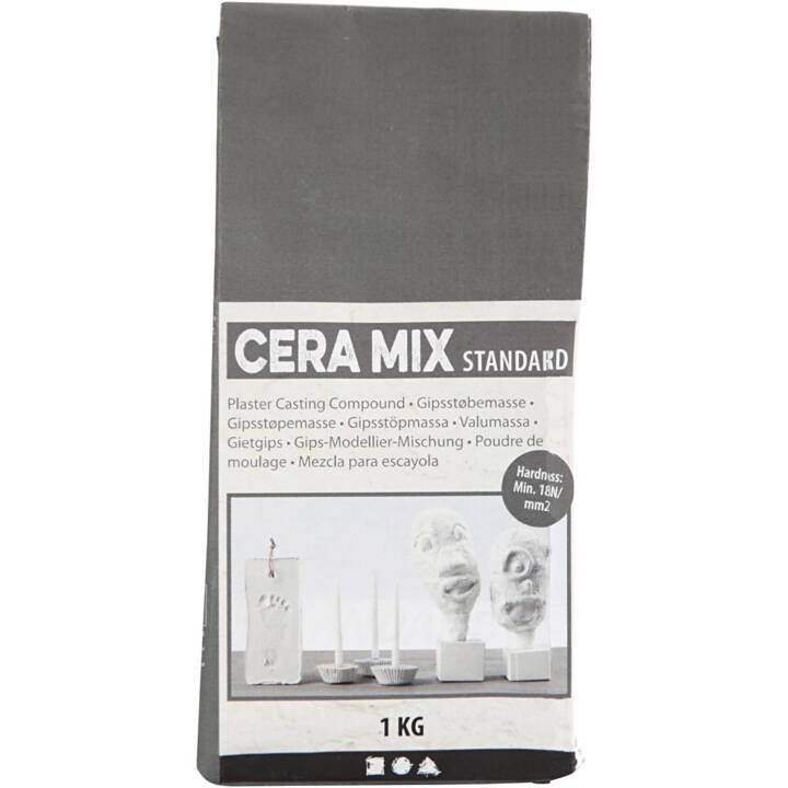 CREATIV COMPANY Giesspulver Cera Mix (1000 g, Grau)