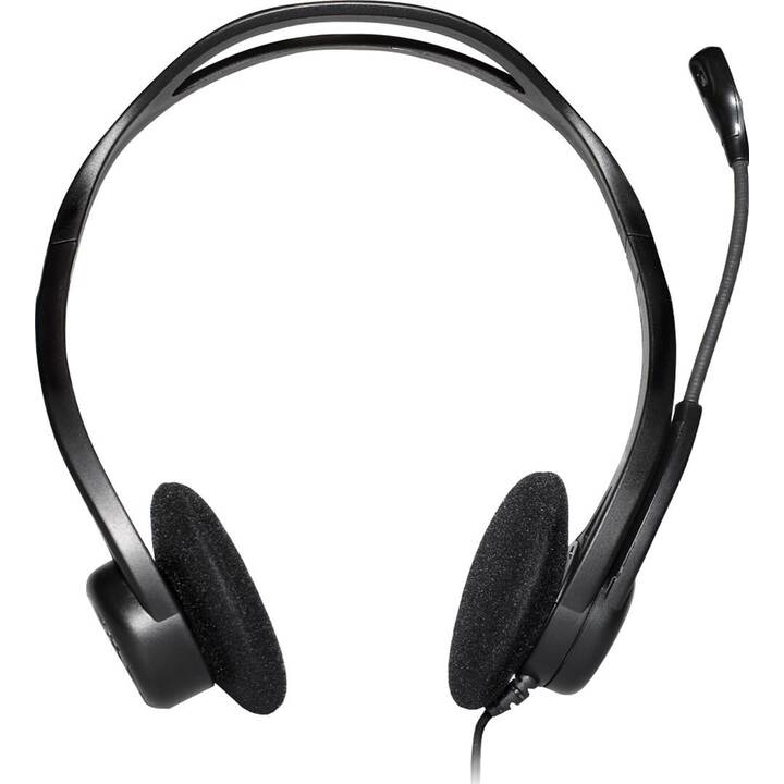 LOGITECH Office Headset 960 (On-Ear, Kabel, Schwarz)