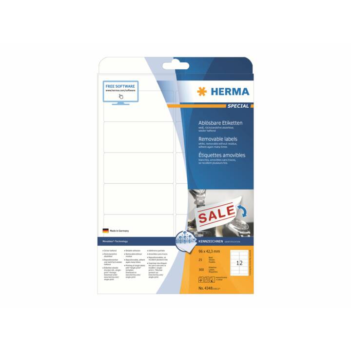 HERMA Movables (42.3 x 96 mm)