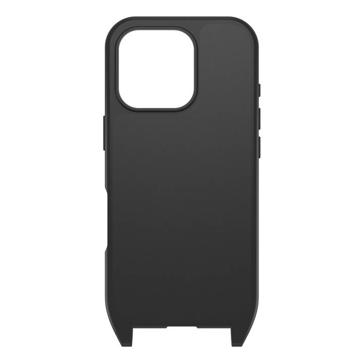 OTTERBOX Backcover avec cordon MagSafe React (iPhone 16 Pro, Noir)