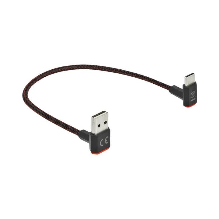 DELOCK Easy Câble USB (USB 2.0 de type A, USB-C, 20 cm)