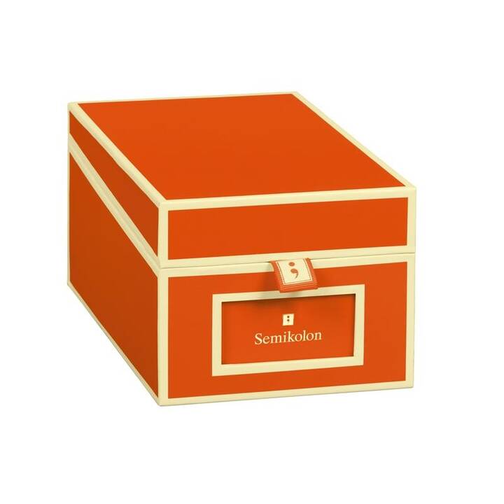 SEMIKOLON Visitenkartenbox (Orange)