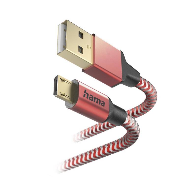 HAMA Câble (USB de type A, Micro USB Typ B, 1.5 m)