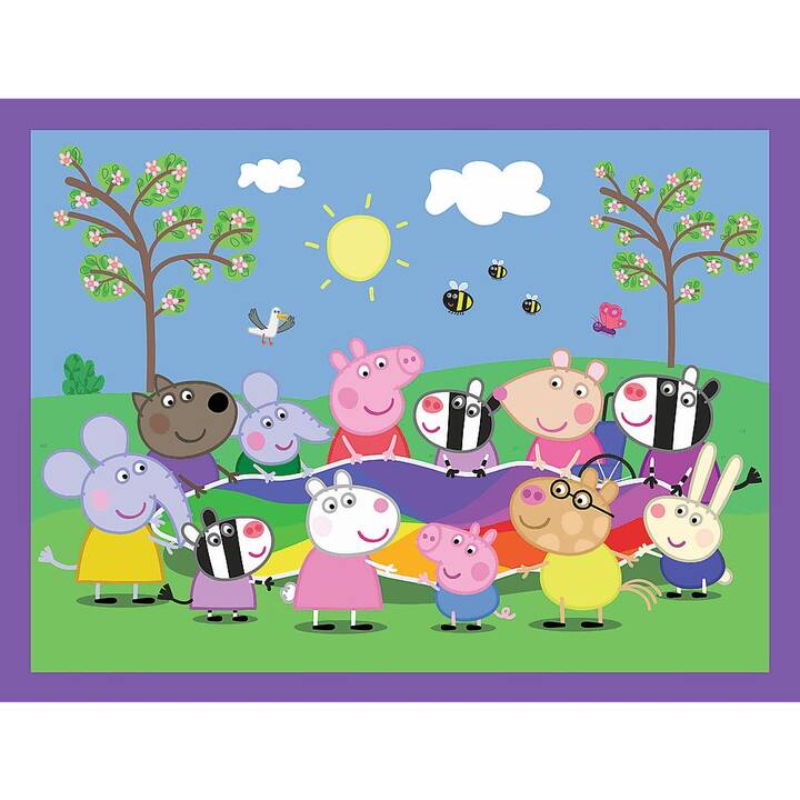 TREFL Peppa Pig Tiere Puzzle (2 x 48 Stück, 30 Stück)