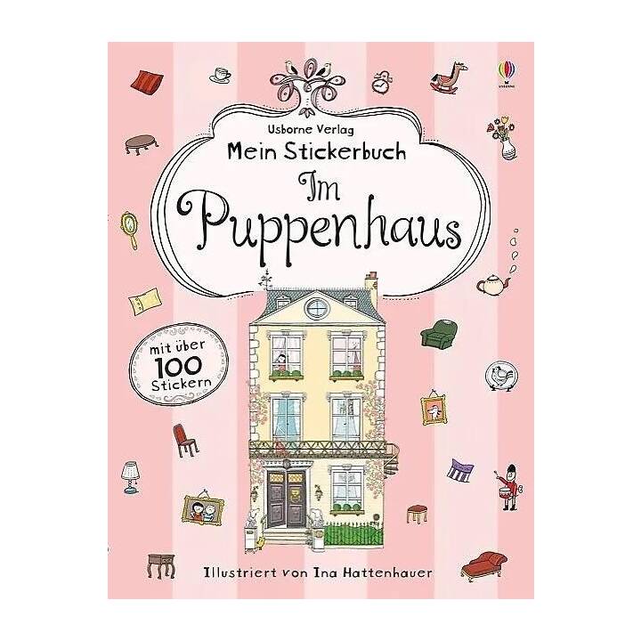 USBORNE PUBLISHING Livres autocollants Im Puppenhaus (Maison, Poupée, 100 pièce)