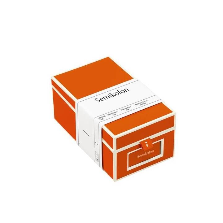SEMIKOLON Visitenkartenbox (Orange)