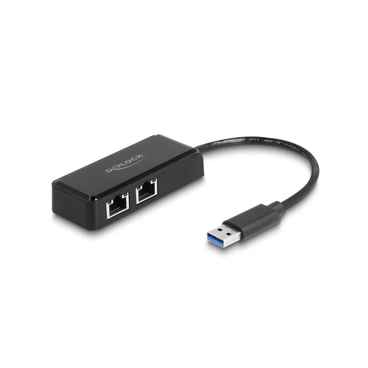 DELOCK Adattatore (USB 2.0 di tipo A, RJ-45)