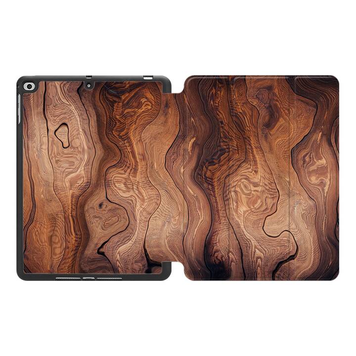 EG MTT Coque pour Apple iPad Mini 5 2019 7.9" - grain de bois