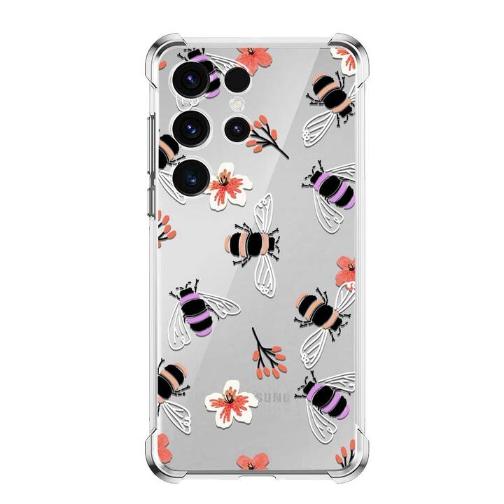 EG Backcover (Galaxy S23 Ultra, Abeilles, Transparent)